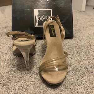 Jonathan Kayne clear heel - 5 inch.